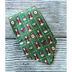 Holidays Exclusively JCPenney's Men's Necktie vintage Christmas Ornaments and Sa